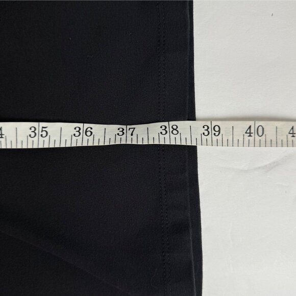 Chico's Black Knit Pull Over Midi Dress Pockets Snaps Chico's Size 3 US Size XL - Picture 11 of 11